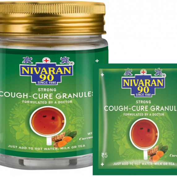 NIVARAN 90 cough cure mix 100gm container with Sachet